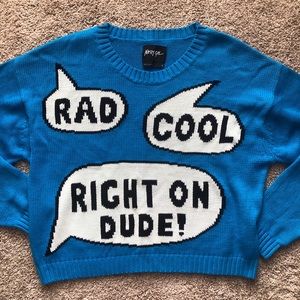 Nasty Gal Sweaters - Nasty Gal Say What Blue Sweater Nasty Gal Sweaters - Nasty Gal Say What Blue Sweater